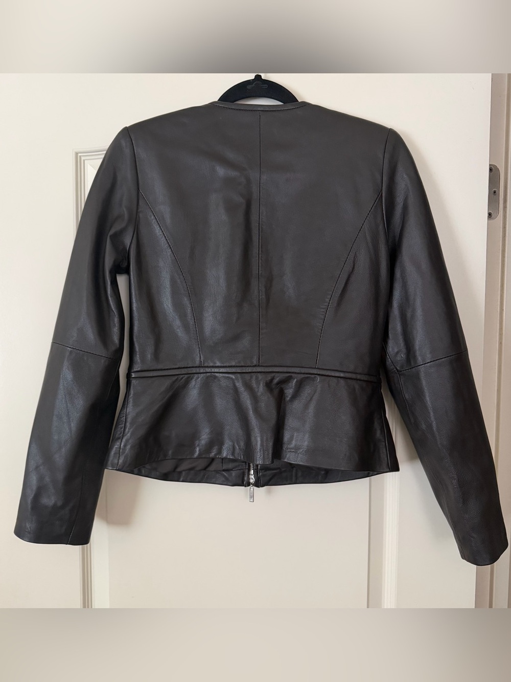 Dark Brown Leather Jacket - Picture 2 of 6